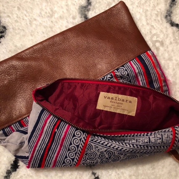 VAALABARA NWT Vintage Blue Large Clutch Bag Purse - Picture 2 of 5